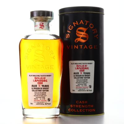 Laphroaig 1998 Signatory Vintage Cask Strength 11 Year Old /La Maison Du Whisky