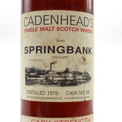 Image for Springbank 1978   Single Cask #196