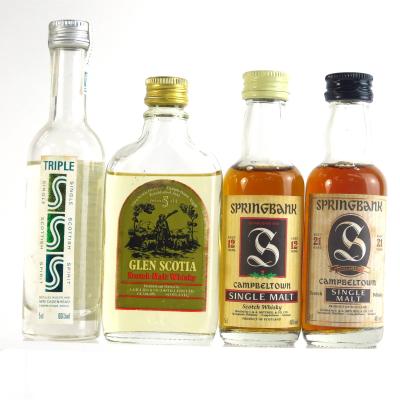 Campbeltown Miniature Selection 4 x 5cl / Including Springbank 21 Year Old