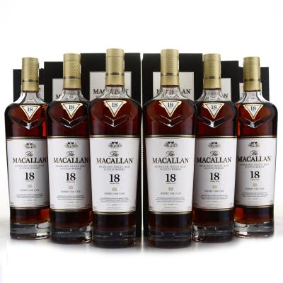 Macallan 18 Year Old 2018 Release 6 x 70cl / Case