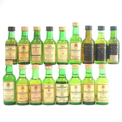 Glenlivet Miniature Selection x 17