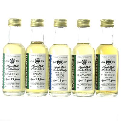 Cadenhead's Miniature Selection 5 x 5cl / Including Bowmore