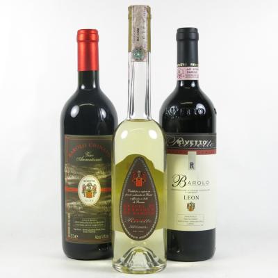Image for Rivetto Barolo Leon 2000 / Barolo Chhinato / Grappa di Nebbiolo Barolo