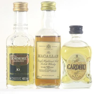 Speyside Miniature Selection 3 x 5cl / including Macallan 10 Year Old