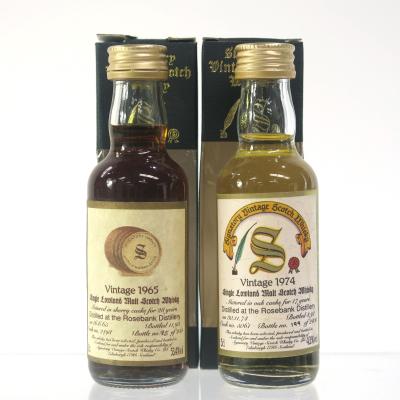 Rosebank Signatory Vintage Miniatures 2 x 5cl