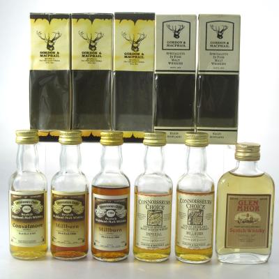 Gordon and MacPhail Closed Distillery Miniatures x 6 / Including Imperial 1970