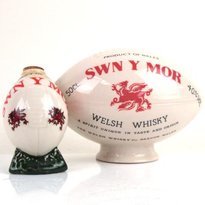 Swn Y Mor Welsh Whisky Decanters 50cl & Miniature