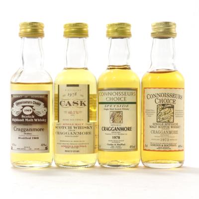 Cragganmore Gordon and MacPhail Miniatures 4 x 5cl