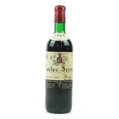 Image for Carlos Serres 1962 Rioja Image for Carlos Serres 1962 Rioja