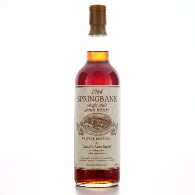 Springbank 1964 Private Cask 34 Year Old / Lateltin Lanz Ingold