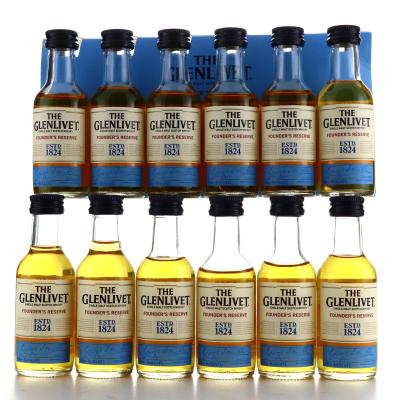 Glenlivet Founder's Reserve Miniatures x 12 / Case