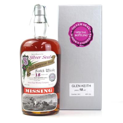 Glen Keith 1991 Silver Seal 18 Year Old Magnum 1.5 Litre Glen Keith 1991 Silver Seal 18 Year Old Magnum 1.5 Litre