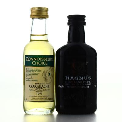Craigellachie & Highland Park Miniatures x 2