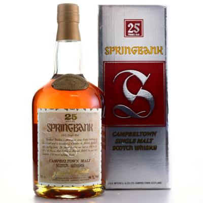 Springbank 25 Year Old 1980s