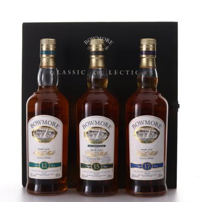 Bowmore Classic Collection 3 x 20cl / 12, 15, 17 Year Old