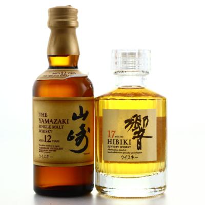 Hibiki 17 Year Old & Yamazaki 12 Year Old Miniatures