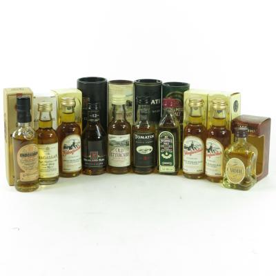 Miscellaneous Boxed Single Malt Miniatures 10 x 5cl