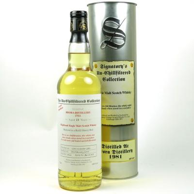Image for Brora 1981 Signatory Vintage 21 Year Old 