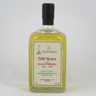Macduff 1978 James Macarthur (500 Years Of Scotch Whisky)