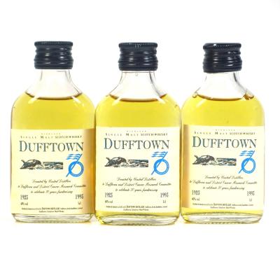 Dufftown Flora and Fauna Cancer Research 70th Anniversary / 3 x Miniature 5cl