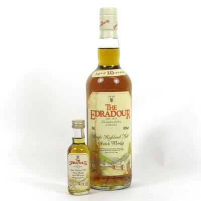 Edradour 10 Year Old 1990s 70cl and 5cl