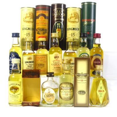 Single Malt Scotch Whisky Miniature Selection 11 x 5cl