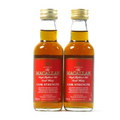 Macallan Cask Strength Miniature 2 x 5cl / US Import