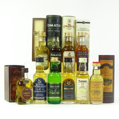 Single Malt Scotch Whisky Miniature Selection 10 x 5cl