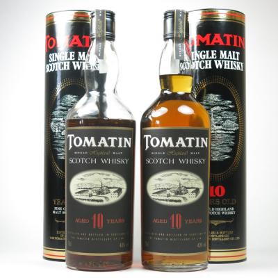 Tomatin 10 Year Old 1980s 75cl x 2