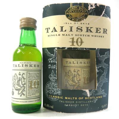 Talisker 10 Year Old Map Label Miniatures 2 x 5cl