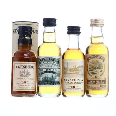 Single Malt Whisky Miniatures x 4