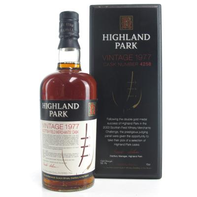 Highland Park 1977 Scottish Field Merchant's Single Cask #4258