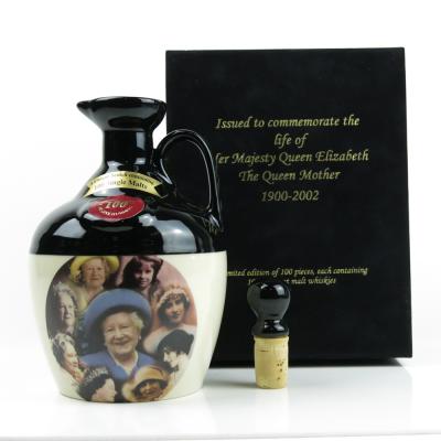 Rutherford's 100 Malts Decanter / Life of the Queen Mother Rutherford's 100 Malts Decanter / Life of the Queen Mother