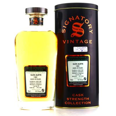 Glen Albyn 1981 Signatory Vintage 29 Year Old Cask Strength