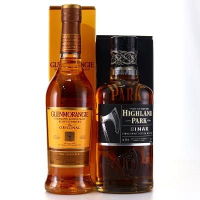 Highland Park Einar & Glenmorangie 10 Year Old Original 2 x 35cl