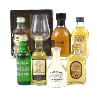 Miscellaneous Island Miniature Selection 7 x 5cl / Including glass Miscellaneous Island Miniature Selection 7 x 5cl / Including glass