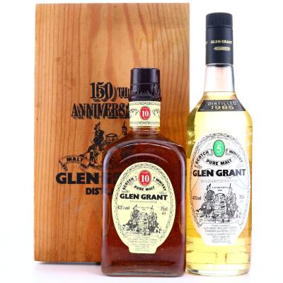 Glen Grant 5 & 10 Year Old 150th Anniversary Gift Set x 2