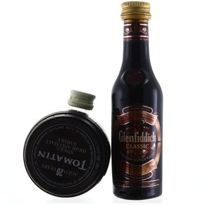 Glenfiddich & Tomatin Miniatures 2 x 5cl