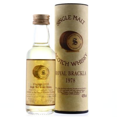 Royal Brackla 1978 Signatory Vintage 14 Year Old Miniature 5cl