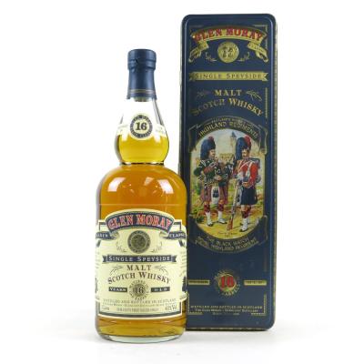 Glen Moray 16 Year Old Black Watch Tin 1 Litre