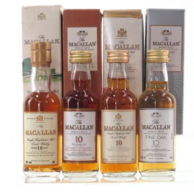 Macallan 10 Year Old Miniature Collection 4 x 5cl