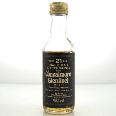 Convalmore 21 Year Old Cadenhead's Miniature 5cl 1980s