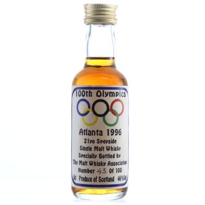 Speyside Single Malt 21 Year Old 100th Olympics Atlanta 1996 Miniature 