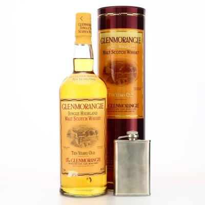 Glenmorangie 10 Year Old 1 Litre with Hip-Flask