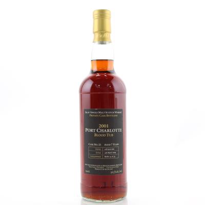 Port Charlotte 2001 Blood Tub 7 Year Old Cask #21