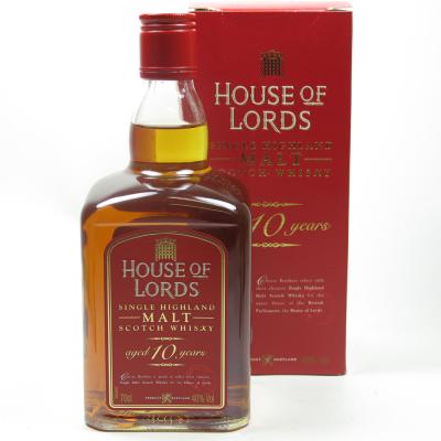 House Of Lords Single Highland Malt 10 Year Old House Of Lords Single Highland Malt 10 Year Old