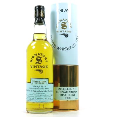 Bunnahbhain 1978 Signatory Vintage 23 Year Old Bunnahbhain 1978 Signatory Vintage 23 Year Old