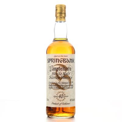 Springbank 40 Year Old Millennium Limited Edition 75cl / US Import