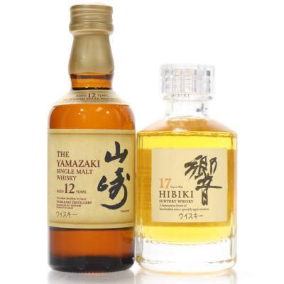 Hibiki 17 Year Old & Yamazaki 12 Year Old / Miniature 2 x 5cl