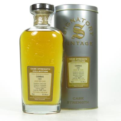 Cambus 1991 Signatory Vintage 18 Year Old Cambus 1991 Signatory Vintage 18 Year Old